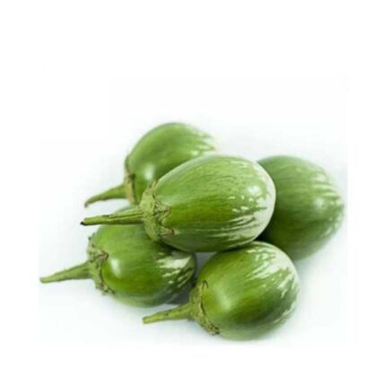 Brinjal Round Green -500g / వంకాయలు